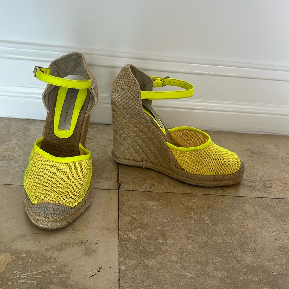 STELLA MCCARTNEY espadrilles with bright yellow top!